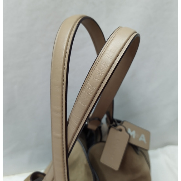 Coach Edie Gray Pebbled Leather Suede 3 Compartments Shoulder Bag - Picture 5 of 16